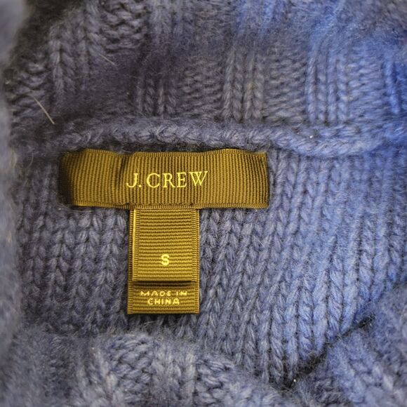J.Crew Turtleneck Knitted Navy Blue Sz S Women Sweater - Picture 7 of 8